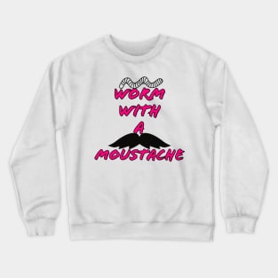 Wormy Moustache Pink - Scandoval Crewneck Sweatshirt